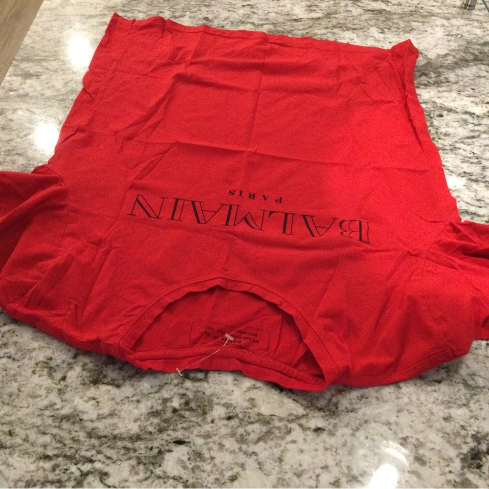 Pierre Balmain Red Logo Short Sleeve Tee
